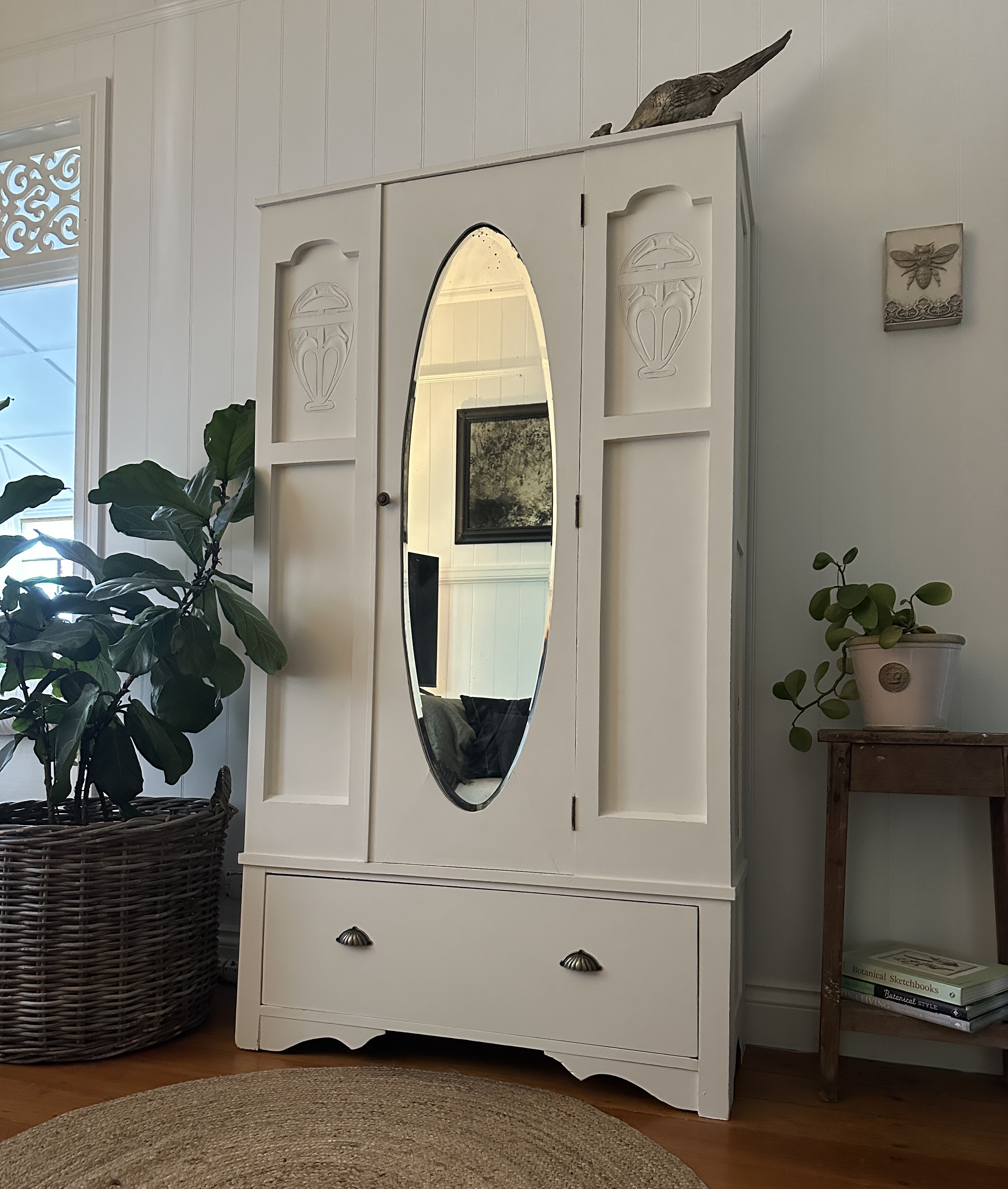 art nouveau cloak armoire